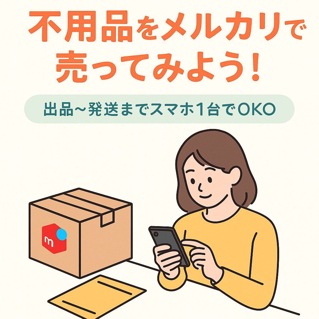 出品〜発送までスマホ1台でOK◎